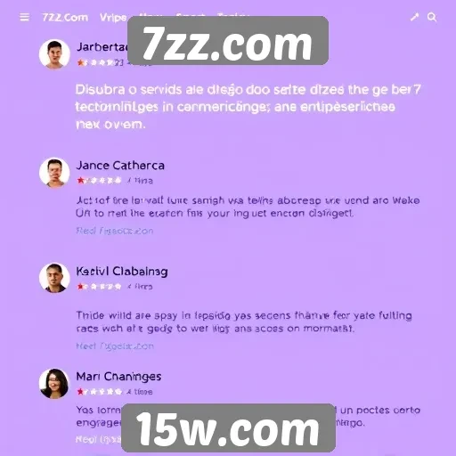 Feedback dos usuários sobre 7zz.com e suas funcionalidades